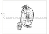3D model - bike Penny Farthing
